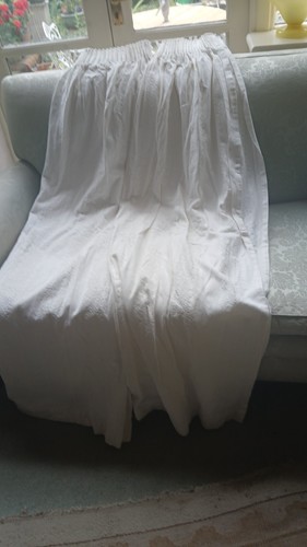 Pair vintage white cotton - pair,