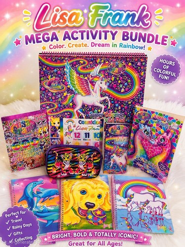New lisa frank mega school - lisa,