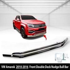 BULL BAR NUDGE DOUBLE SPOILER BAR GRILL GUARD CITY GUARD for VW AMAROK 2010-2016