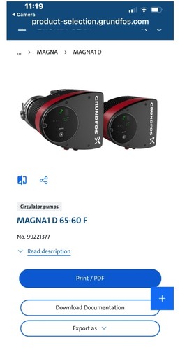 Grundfos magna1 60 - grundfos, d