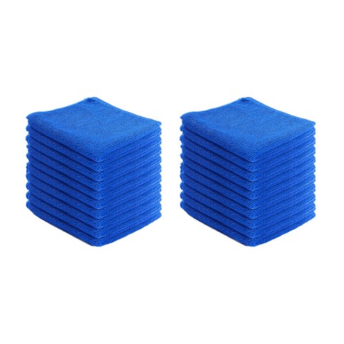 Blue microfibre cloths - microfibre,