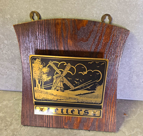 Vintage wooden letter rack - wooden,