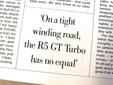 RENAULT 5 GT TURBO R5 1980s -