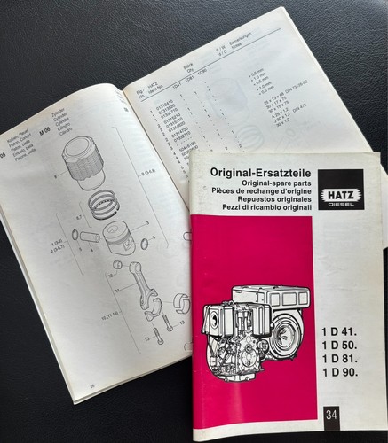 Hatz series engine parts - hatz,