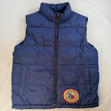 Pusser’s West Indies Patch Vest Old Navy Kids 6/7 Navy Puffer YKK Zip Rare