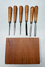 VIntage Set of 6 DASTRA Carving Chisels and Gouges tools NICE