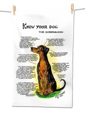 Dobermann Tea Towel -