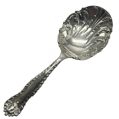 Victorian silver caddy - a,