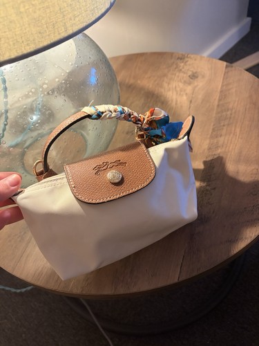 Longchamp small cream bag with - small,