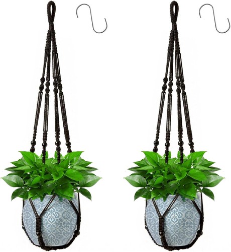 Macrame plant hanger - macrame, hanger,