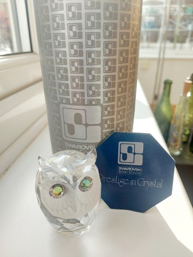 Swarovski crystal owl 6cm - -,