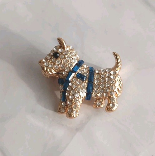 Gold tone westie - gold,