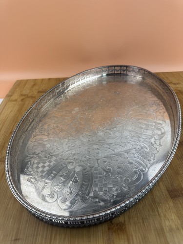 Silver plated tray 46cm - tray, 29cm