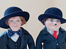 VINTAGE Laurel & Hardy Leonardo Collection Figurine Statue Set Memorabilia RARE