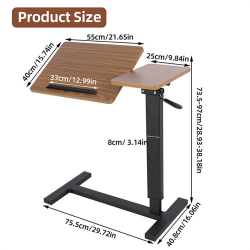 Adjustable height overbed - adjustable,