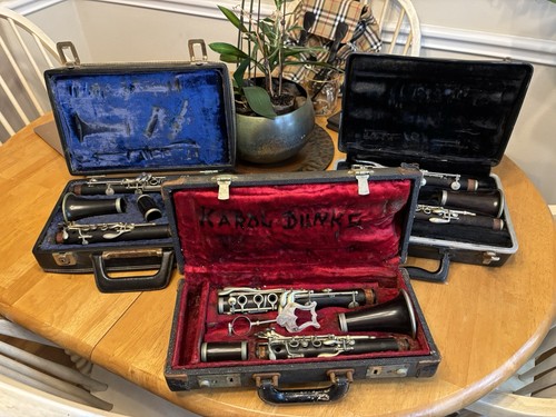 Three vintage clarinets for - vintage,