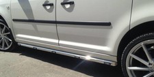 Chrome Stainless Steel Side Bars + White LEDs + DownLights For LDV Maxus V80 SWB
