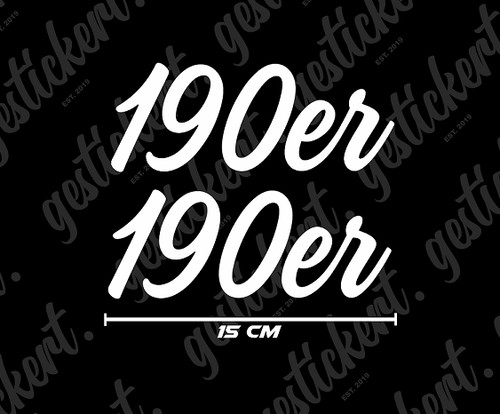 190 series sticker - 2x, 15