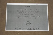 Ward 7DS Capstan Lathe Parts List