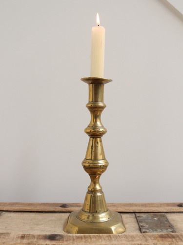 Vintage brass candlestick - vintage,