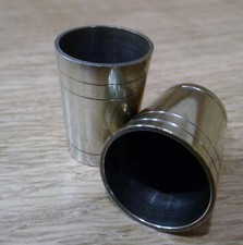 2 x 20.5mm SOLID BRASS WALKING