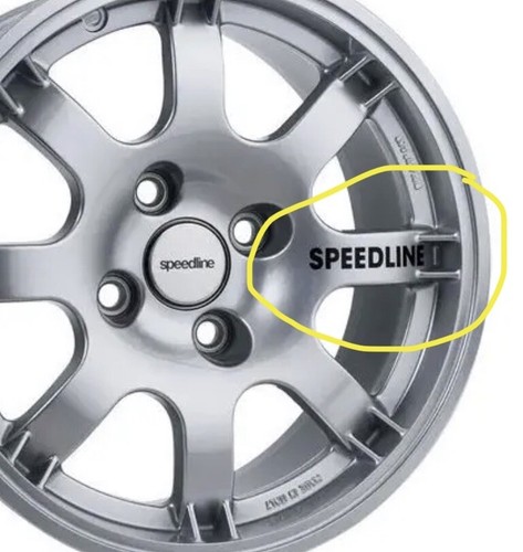 Speedline alloy wheel decals - speedline,