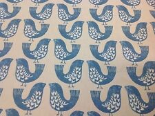 iliv SMD Scandi CAPRI Birds Cotton Fabric.Curtains/Upholstery/Craft/Cushions