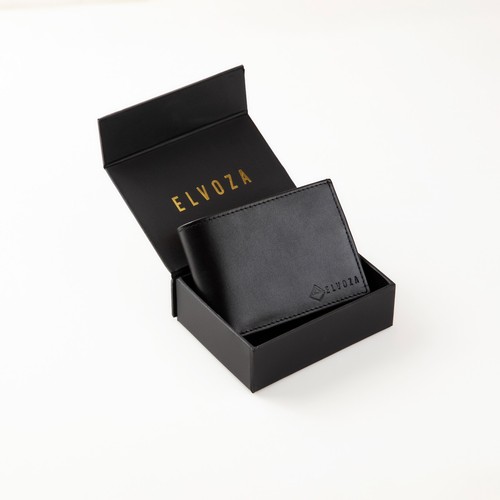 Genuine leather trifold wallet - genuine,