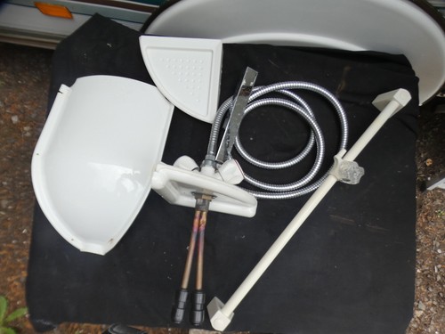 Caravan shower taps wall - shower,