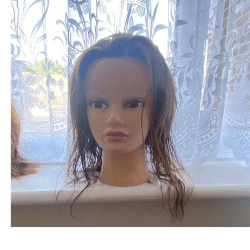 Female hair mannequin head - mannequin,