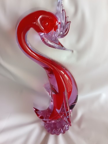 Red and clear - red, murano