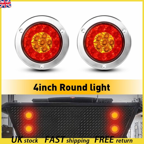Round led stop turn tail - 2x,