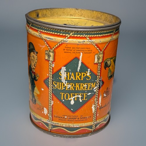 Sharps super kreem toffee tin - sharps,