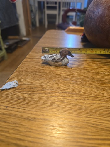 Hand carved wooden duck - hand,