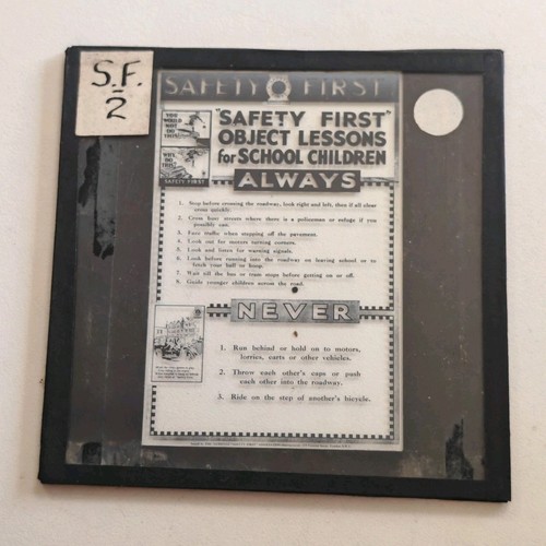 Glass magic lantern slide - lantern,