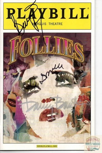 Signed follies playbill - signed,