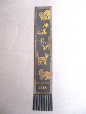 Leather BOOKMARK Cats Persian