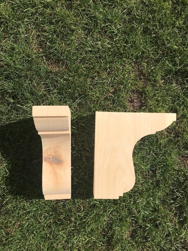 Wooden corbels shelf - wooden, (shelf