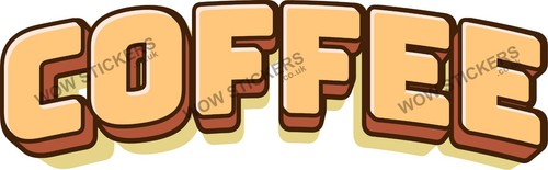 Catering coffee text sticker - coffee, a