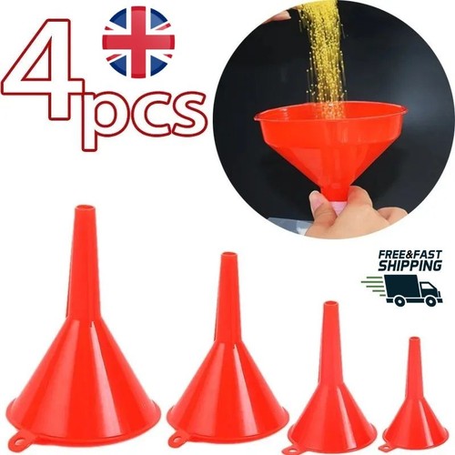 4pc funnel set plastic pouring - 4pc,