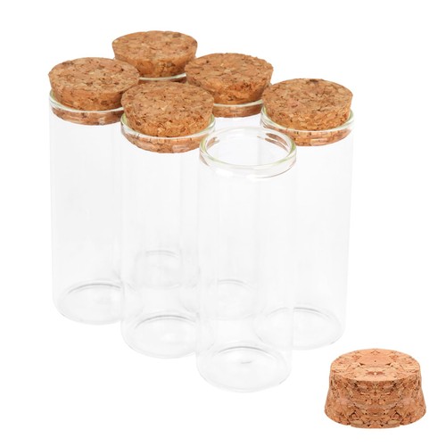 6pcs 40ml glass test - 6pcs, tubes