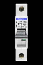 DOEPKE 20 AMP CURVE B 6kA MCB CIRCUIT BREAKER DLS5