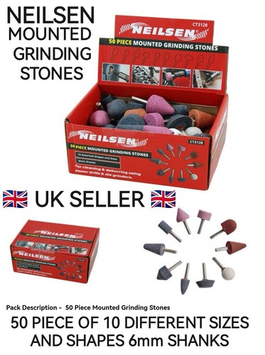 50pc mounted grinding stones - 50pc,