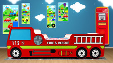 Fire Engine Kids Toddler Bed +