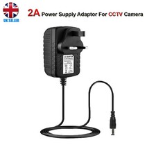 12V 1A 2A AC/DC UK Power Supply Adapter Safety Charger For LED Strip CCTV Camera