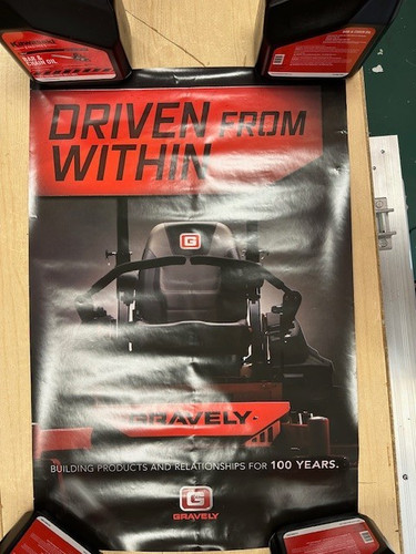 Gravely mower poster - gravely,