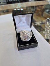 NEW Sterling Silver/925 Saddle Ring Size W Full Uk Hallmarks