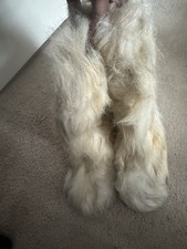 Women Faux Fur Boots Round Toe Snow Yeti Warm Comfortable Outdoor Flat Uk 7