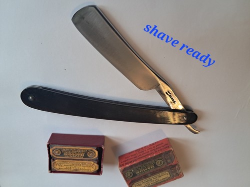 Old straight wedge razor - old,