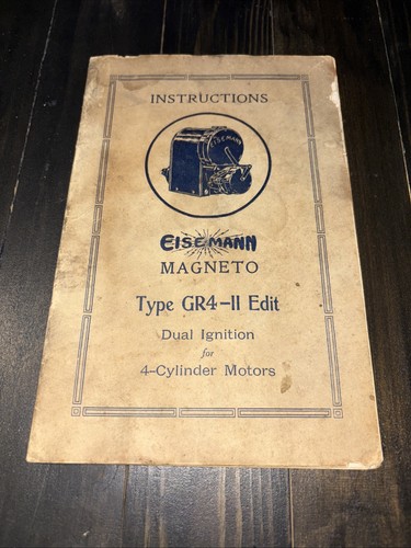 Instruction booklet eisemann - booklet,